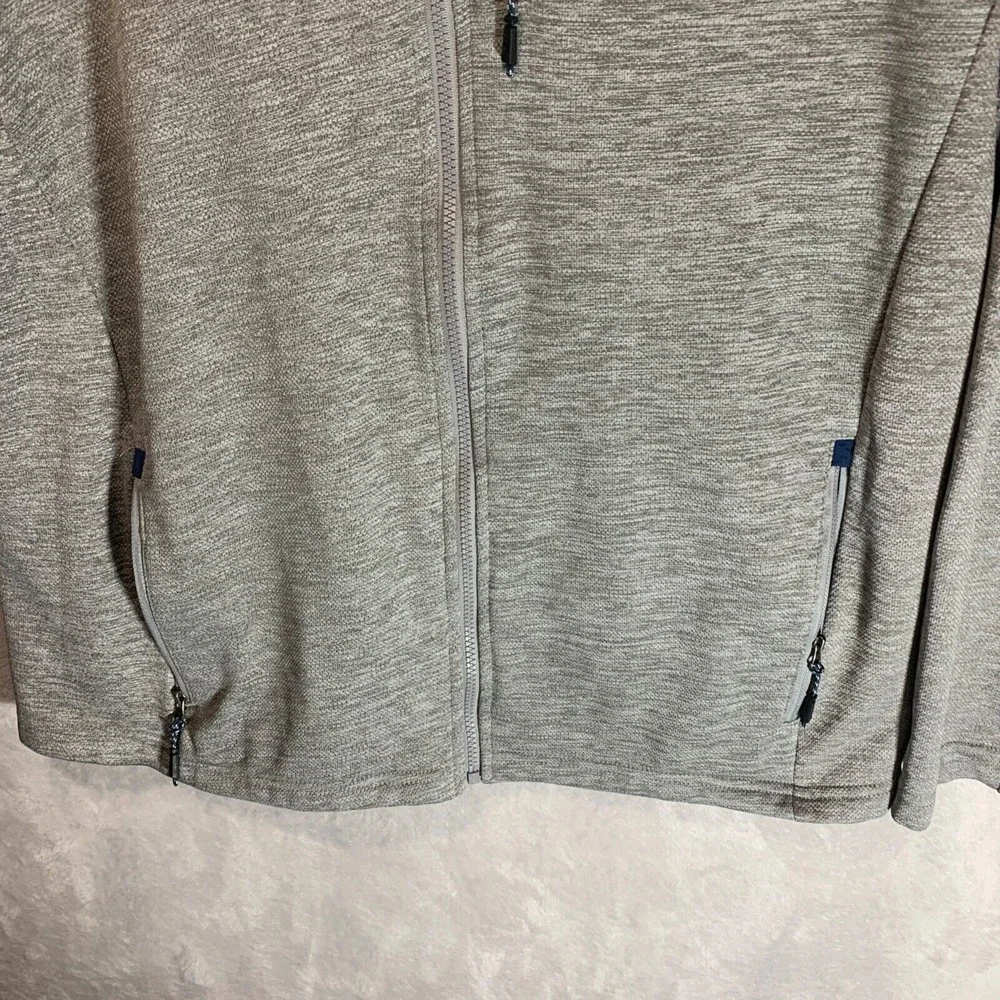 Orvis Gray and Navy Lightweight Full-Zip Shirt Jacket